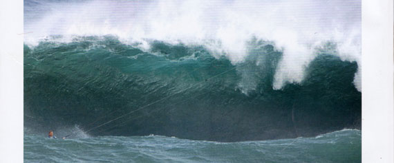 Sweet, my favorite wave shot published in Kiteboarding.de !