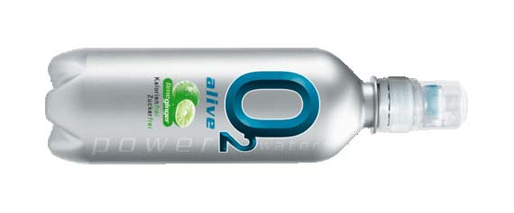 New taste of O2 alive power water: LIME-GINGER
